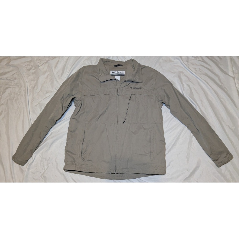 Columbia Men's Tan Jacket With Omni-Shield Size Large